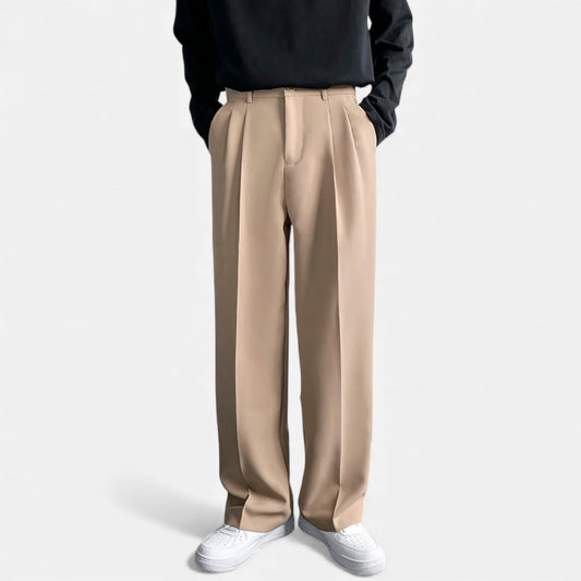 Morani | Men’s Draped Wide-Leg Trousers
