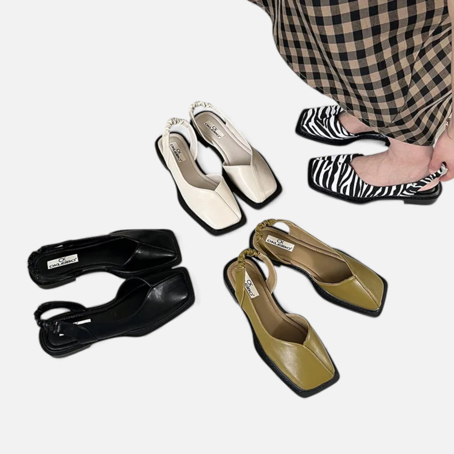 Morani | Women’s Square‑Heel Sling‑Back Pump