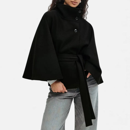Morani | Women’s Batwing-Sleeve Wool-Touch Trench