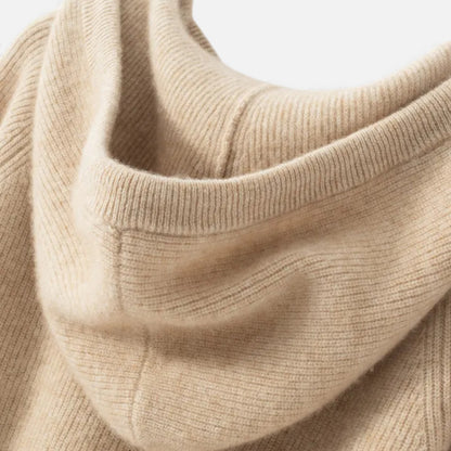 Morani | Women’s Hooded Cashmere‑Blend Pullover