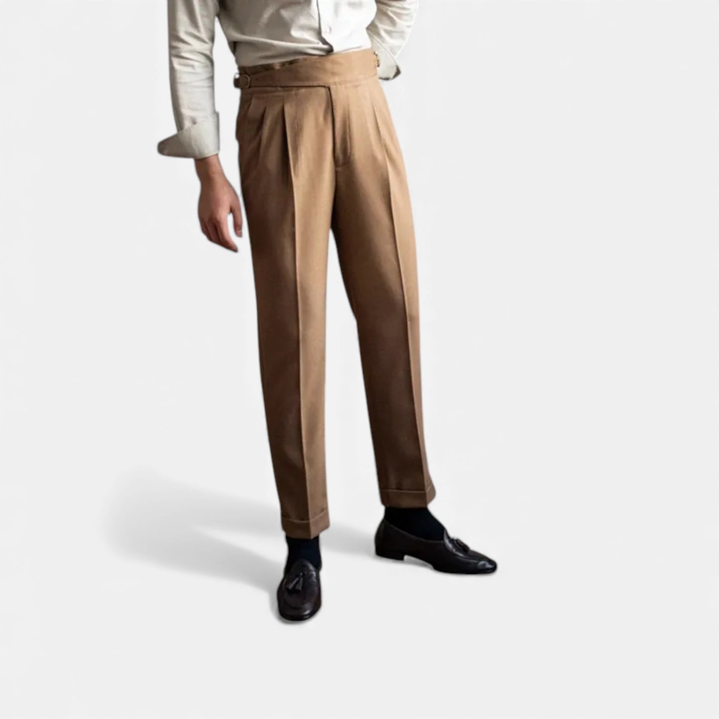 Morani | Women’s Straight‑Leg Wool Blend Trousers