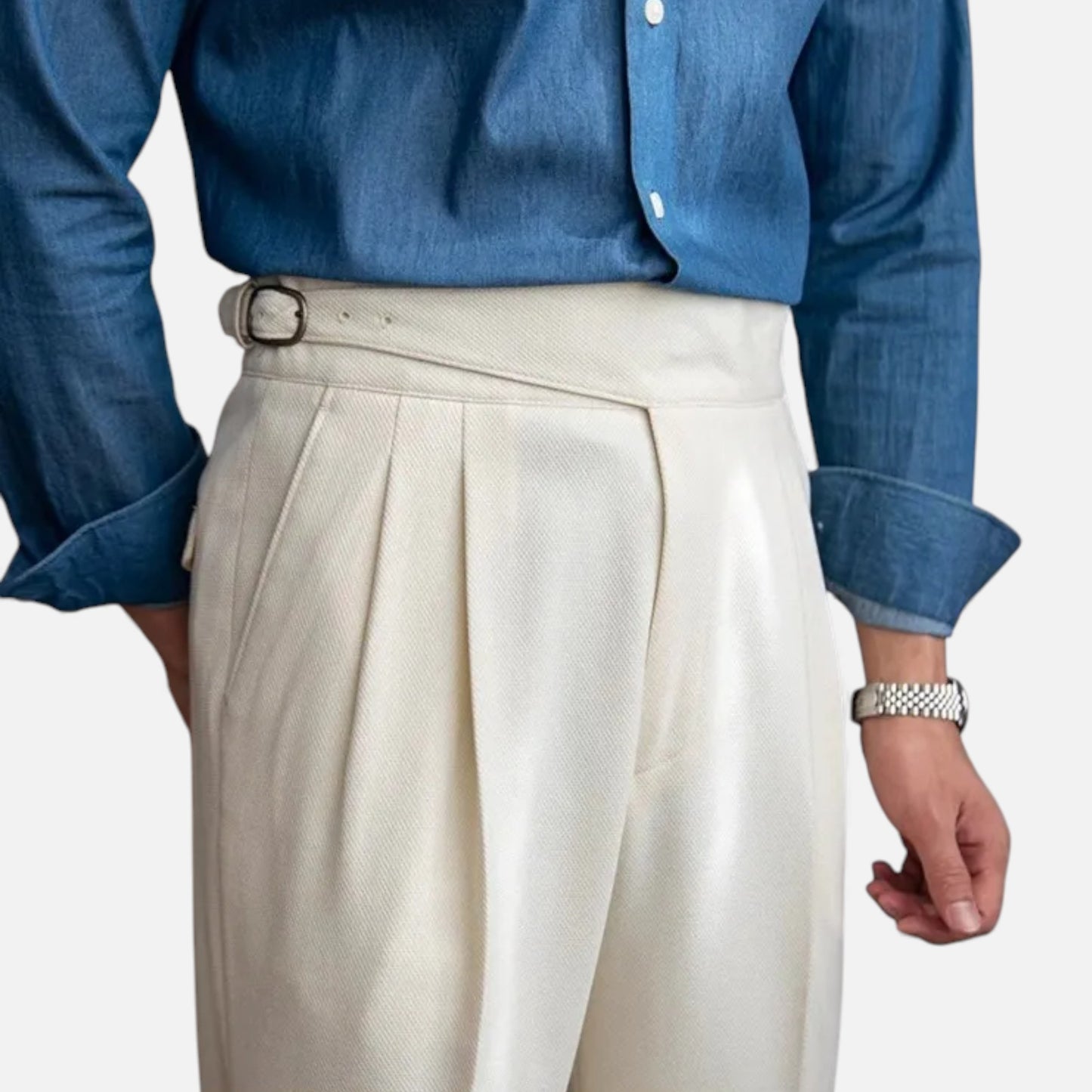 Morani | Women’s Straight‑Leg Wool Blend Trousers