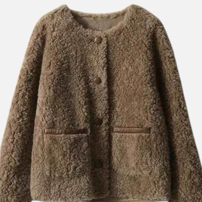 Morani | Women’s Granular Lamb-Wool Fleece Coat