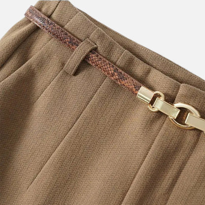 Morani | Women’s Wool Wide-Leg Trousers