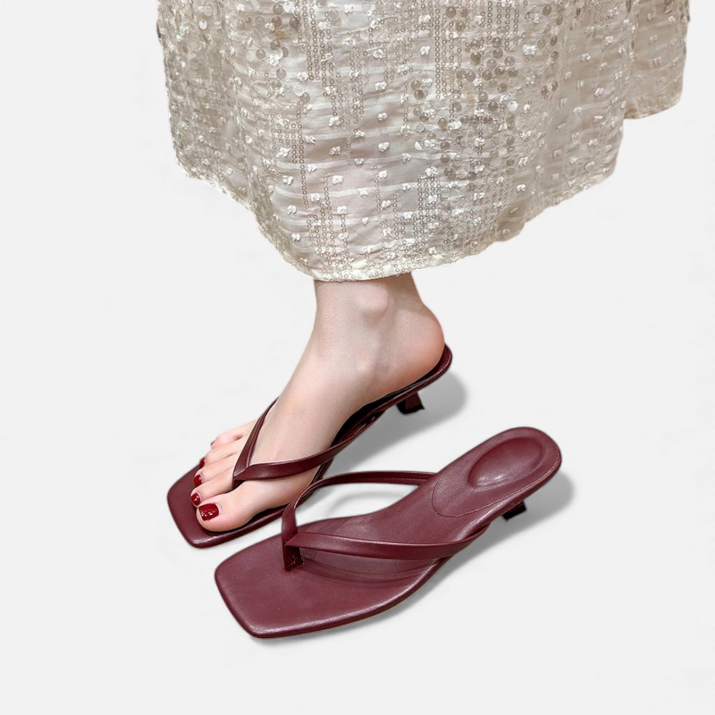 Morani | Women’s Leather Clip-Toe Slides