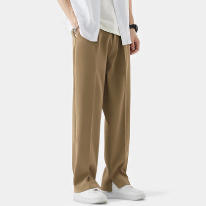 Morani | Men’s Silk-Touch Draped Trousers