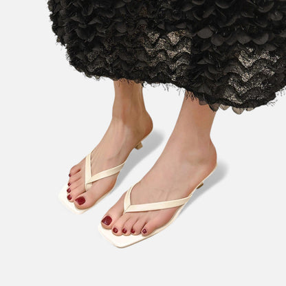 Morani | Women’s Leather Clip-Toe Slides