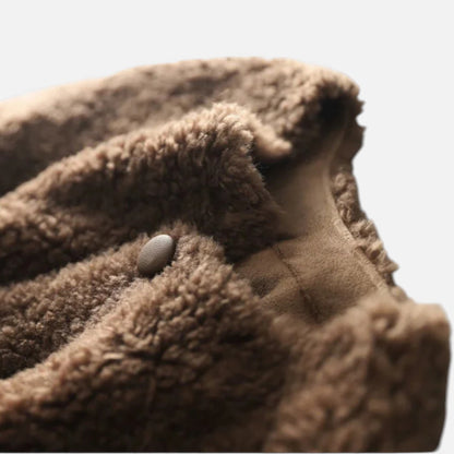 Morani | Women’s Granular Lamb-Wool Fleece Coat