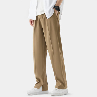 Morani | Men’s Silk-Touch Draped Trousers