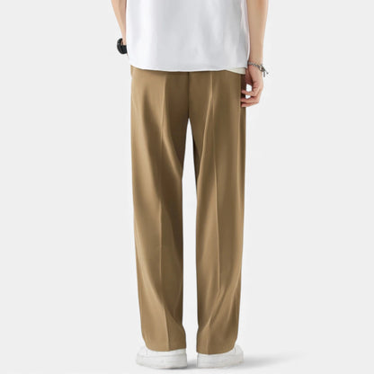 Morani | Men’s Silk-Touch Draped Trousers