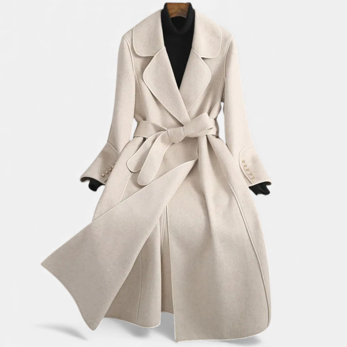 Morani | Women’s Wool-Blend Mid-Length Over-Coat – Ivy League Elegance