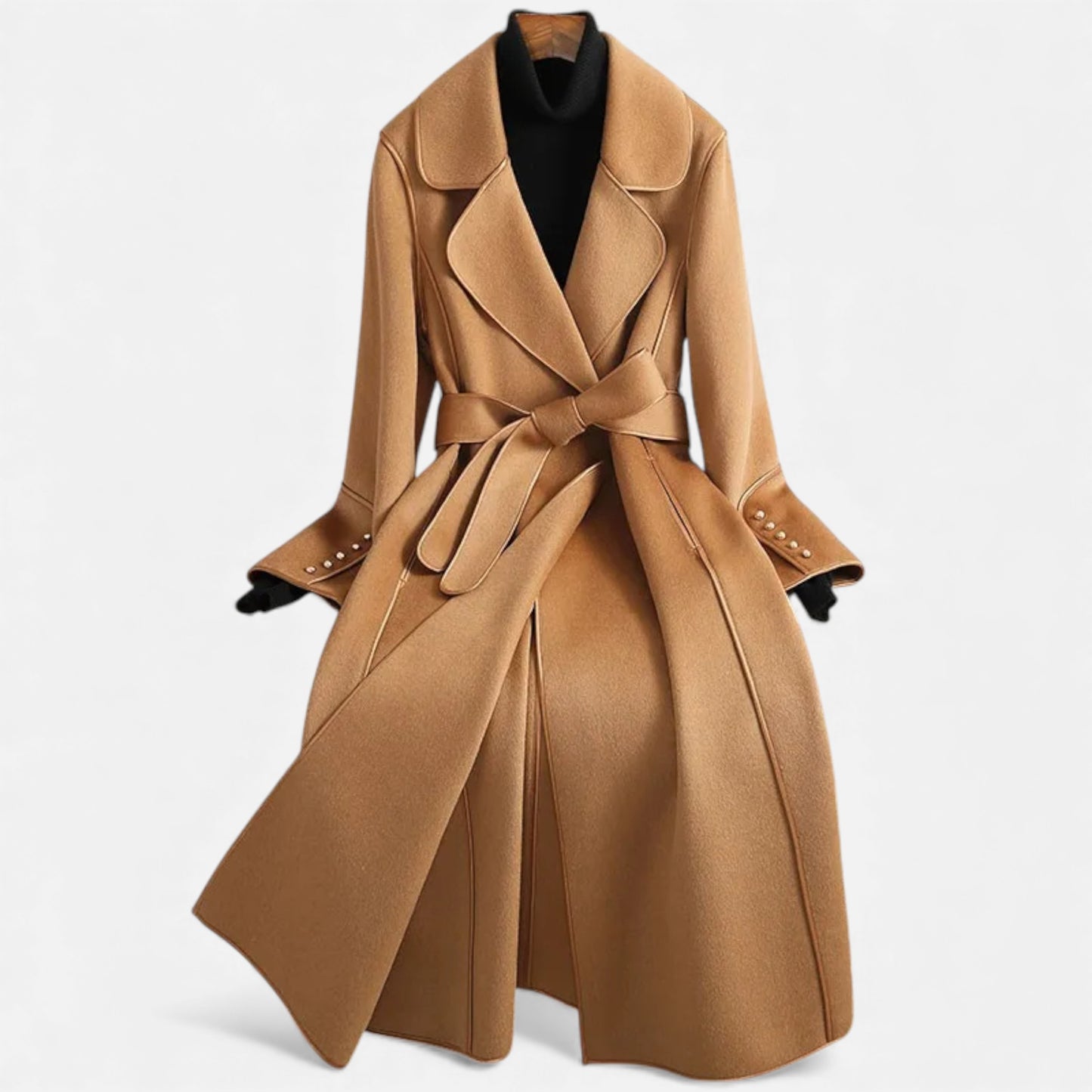 Morani | Women’s Wool-Blend Mid-Length Over-Coat – Ivy League Elegance