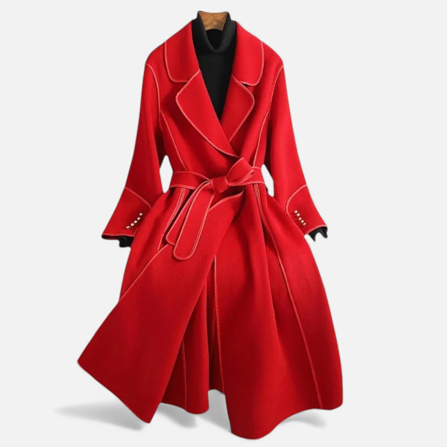 Morani | Women’s Wool-Blend Mid-Length Over-Coat – Ivy League Elegance