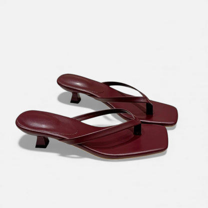 Morani | Women’s Leather Clip-Toe Slides