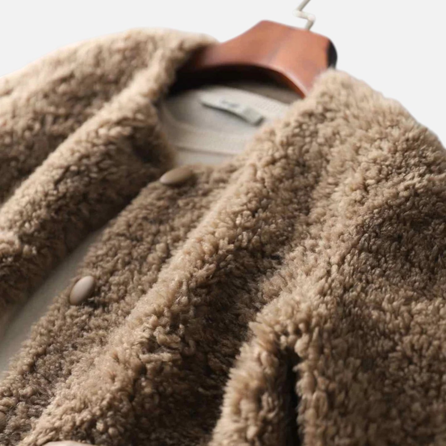 Morani | Women’s Granular Lamb-Wool Fleece Coat