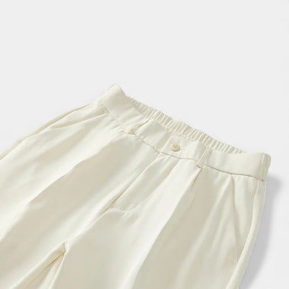 Morani | Men’s Silk-Touch Draped Trousers