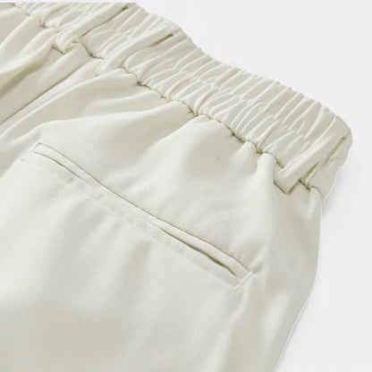 Morani | Men’s Silk-Touch Draped Trousers