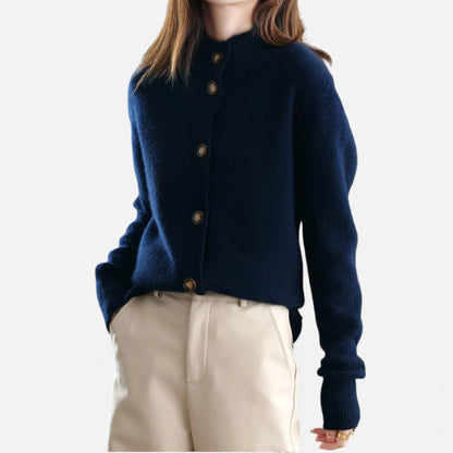 Morani | Women’s Stand-Collar Knit Cardigan