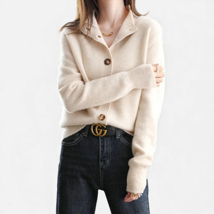 Morani | Women’s Stand-Collar Knit Cardigan