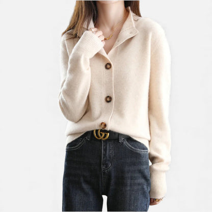 Morani | Women’s Stand-Collar Knit Cardigan