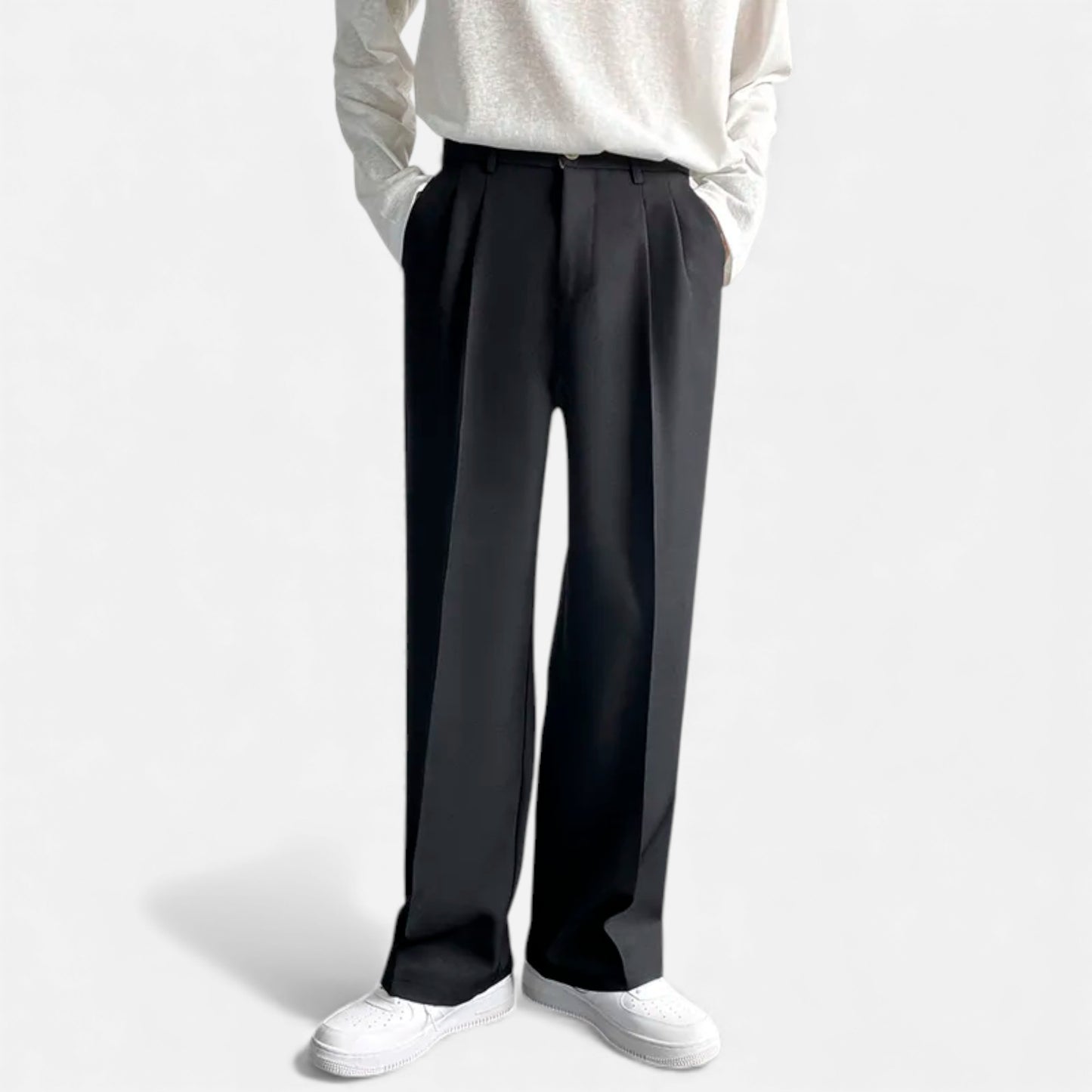 Morani | Men’s Draped Wide-Leg Trousers