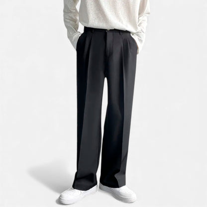 Morani | Men’s Draped Wide-Leg Trousers
