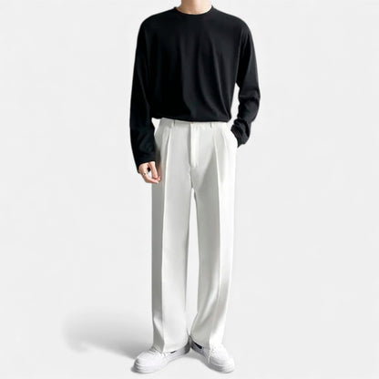 Morani | Men’s Draped Wide-Leg Trousers