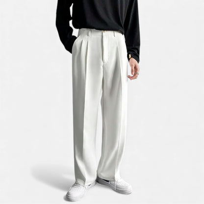 Morani | Men’s Draped Wide-Leg Trousers