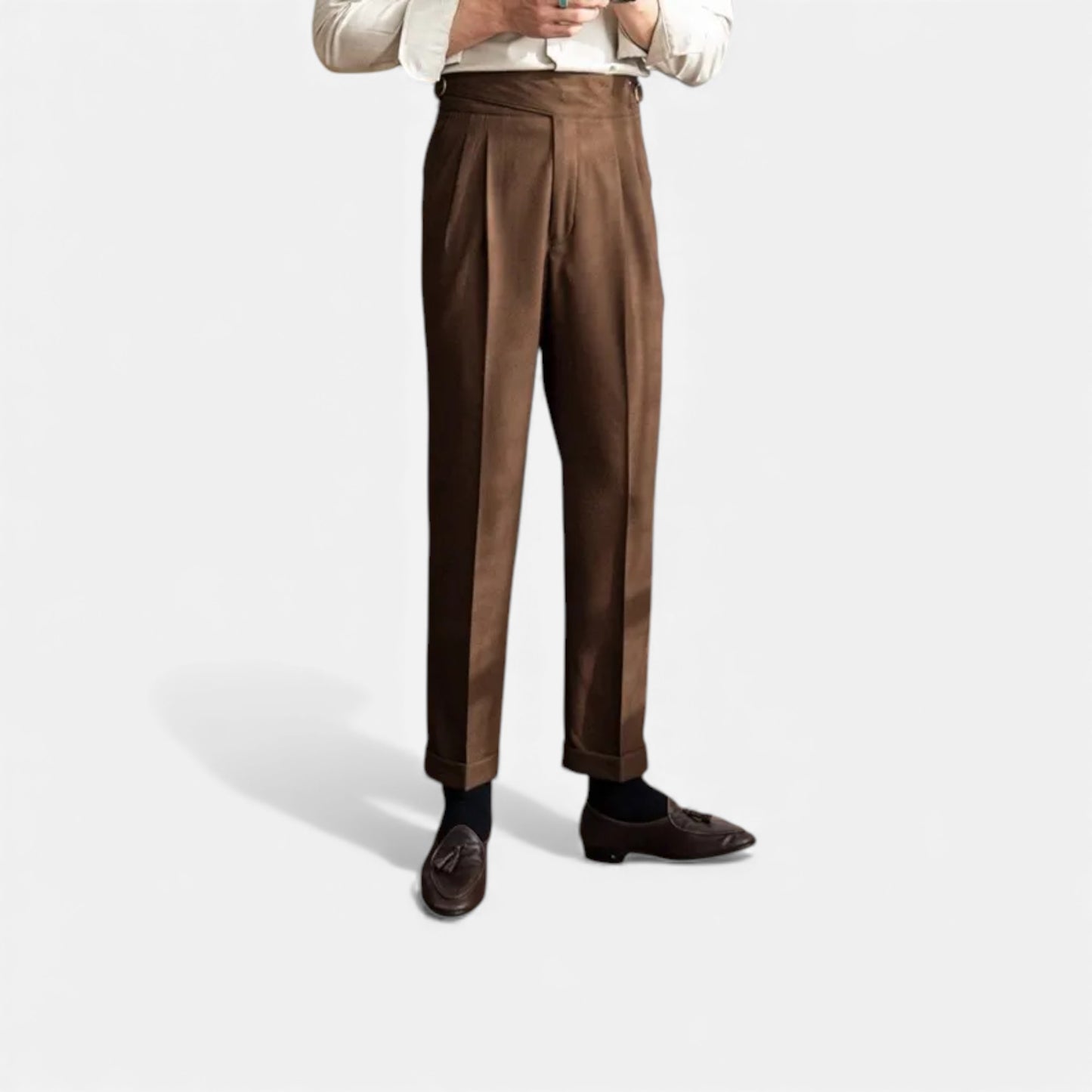 Morani | Women’s Straight‑Leg Wool Blend Trousers