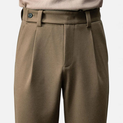 Morani | Men’s Heritage Wool‑Blend Straight Trousers