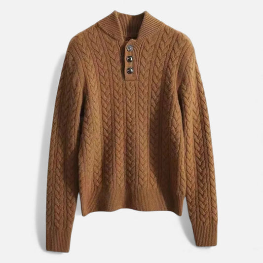 Morani | Women’s Twisted‑Stitch Heritage Knit Sweater