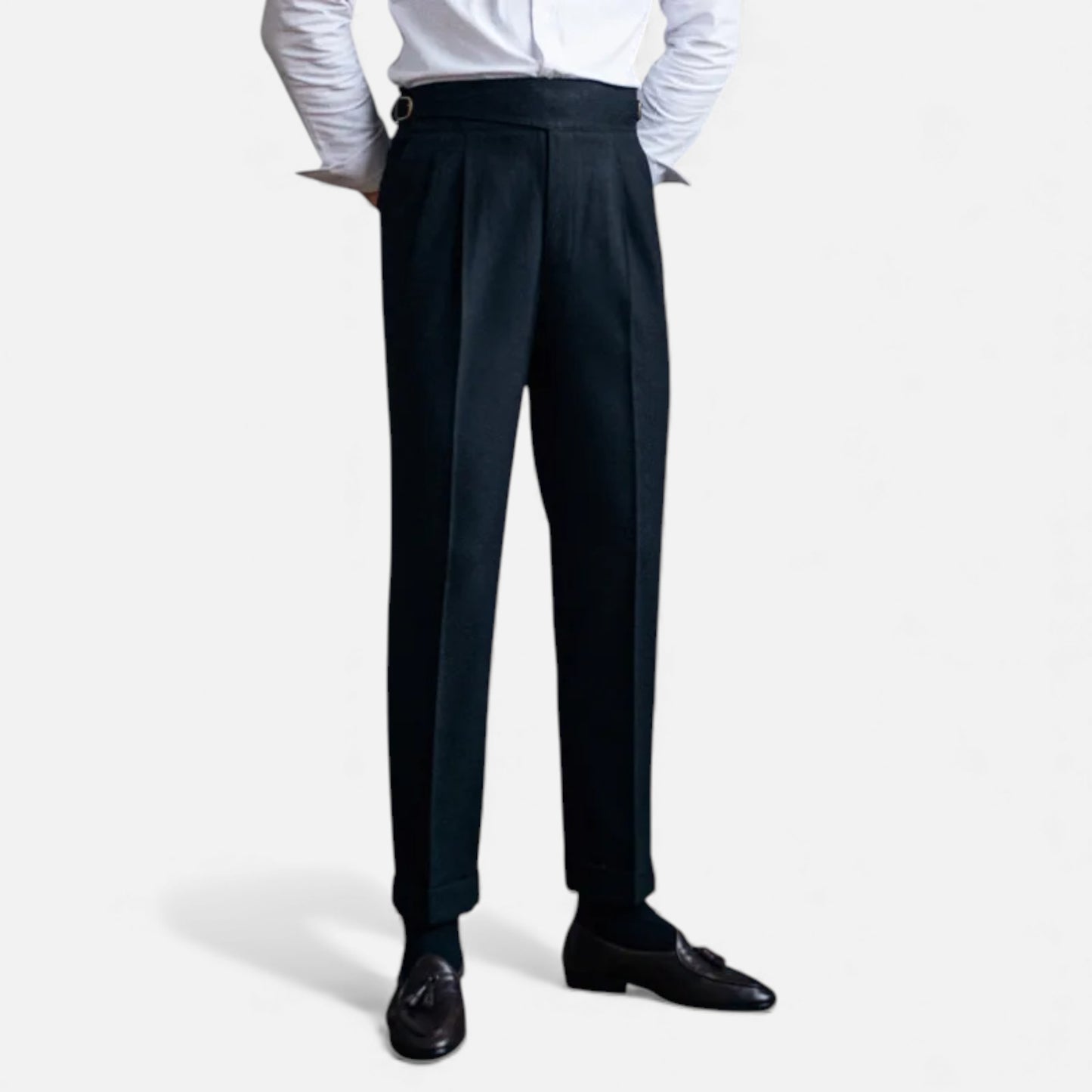 Morani | Women’s Straight‑Leg Wool Blend Trousers