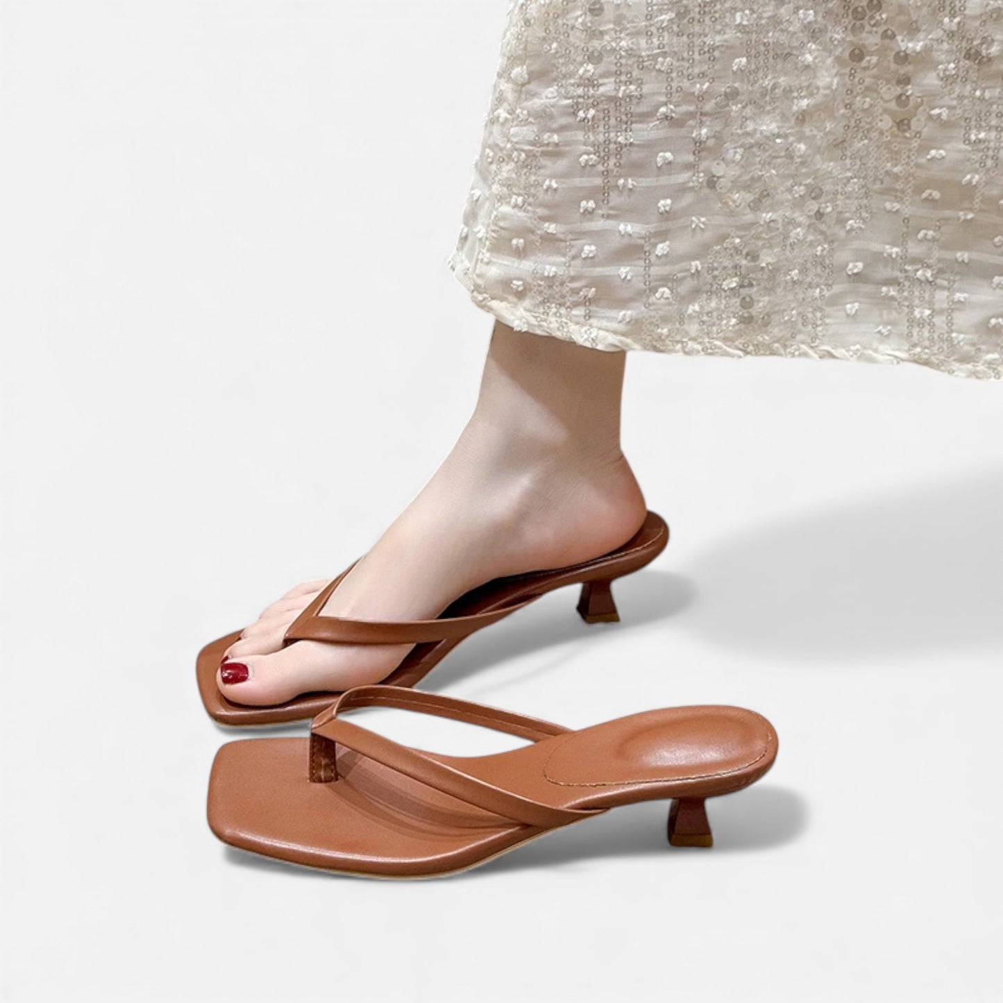 Morani | Women’s Leather Clip-Toe Slides