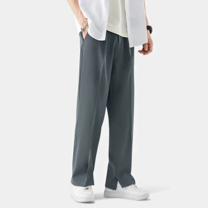 Morani | Men’s Silk-Touch Draped Trousers