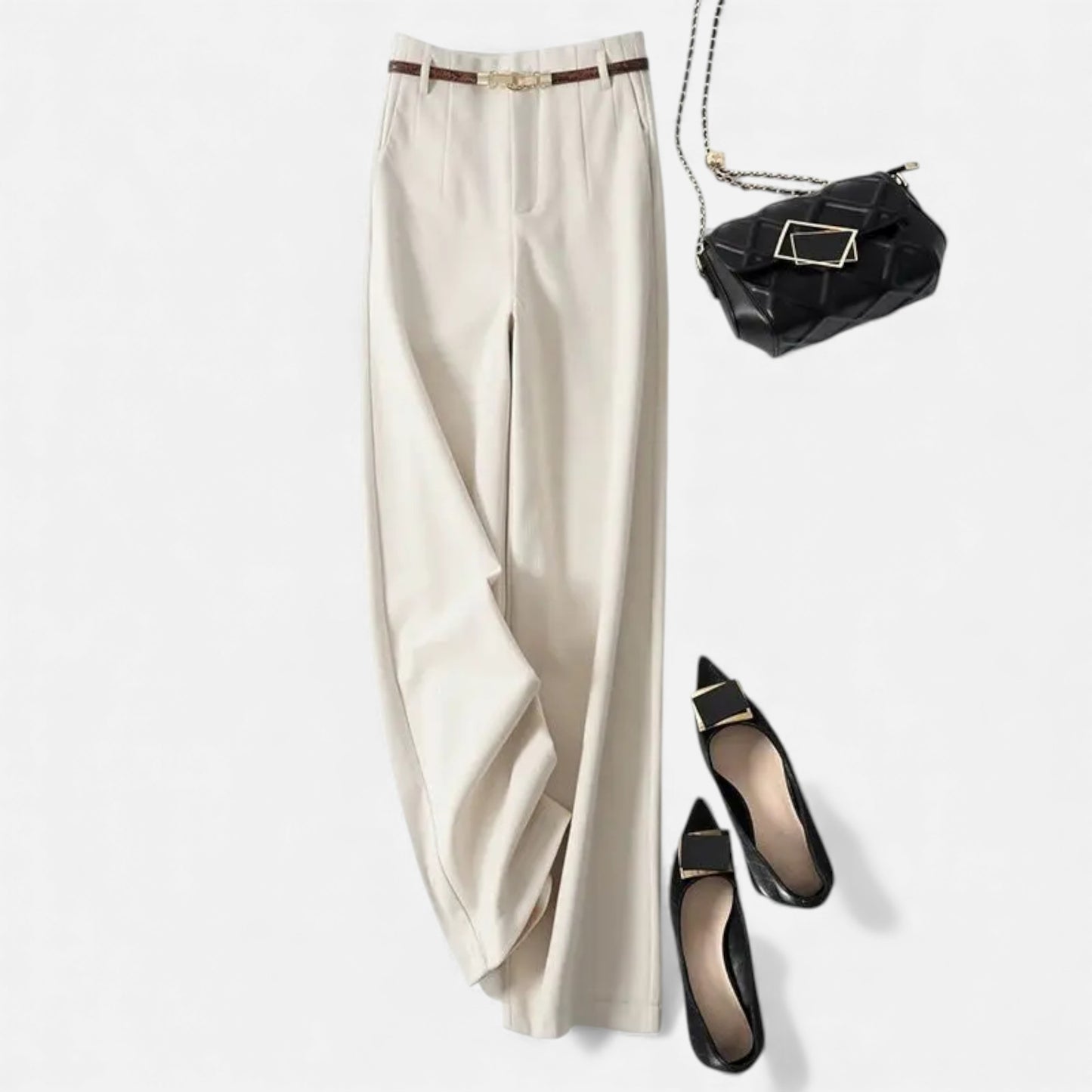 Morani | Women’s Wool Wide-Leg Trousers