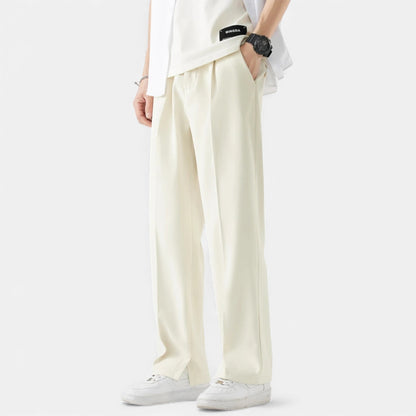 Morani | Men’s Silk-Touch Draped Trousers