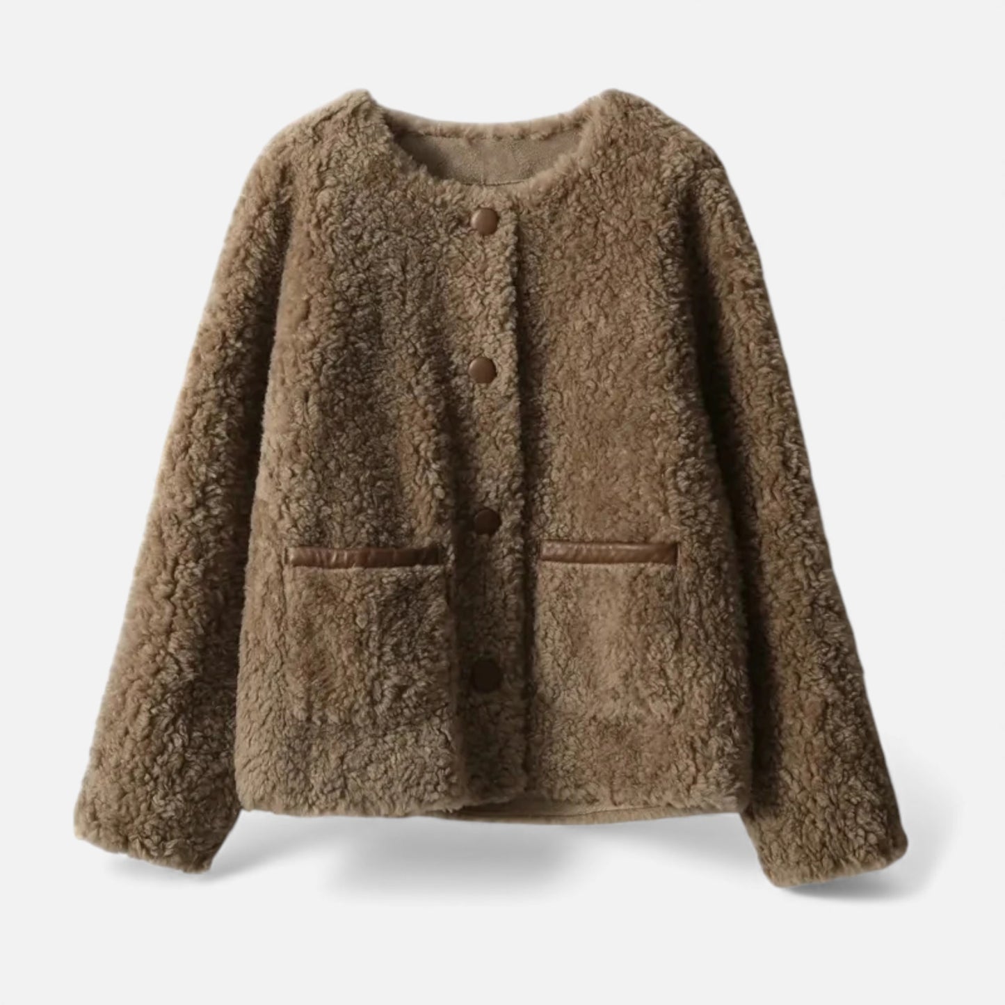 Morani | Women’s Granular Lamb-Wool Fleece Coat