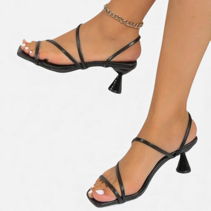 Morani | Women’s Square‑Toe Satin Mule Pumps