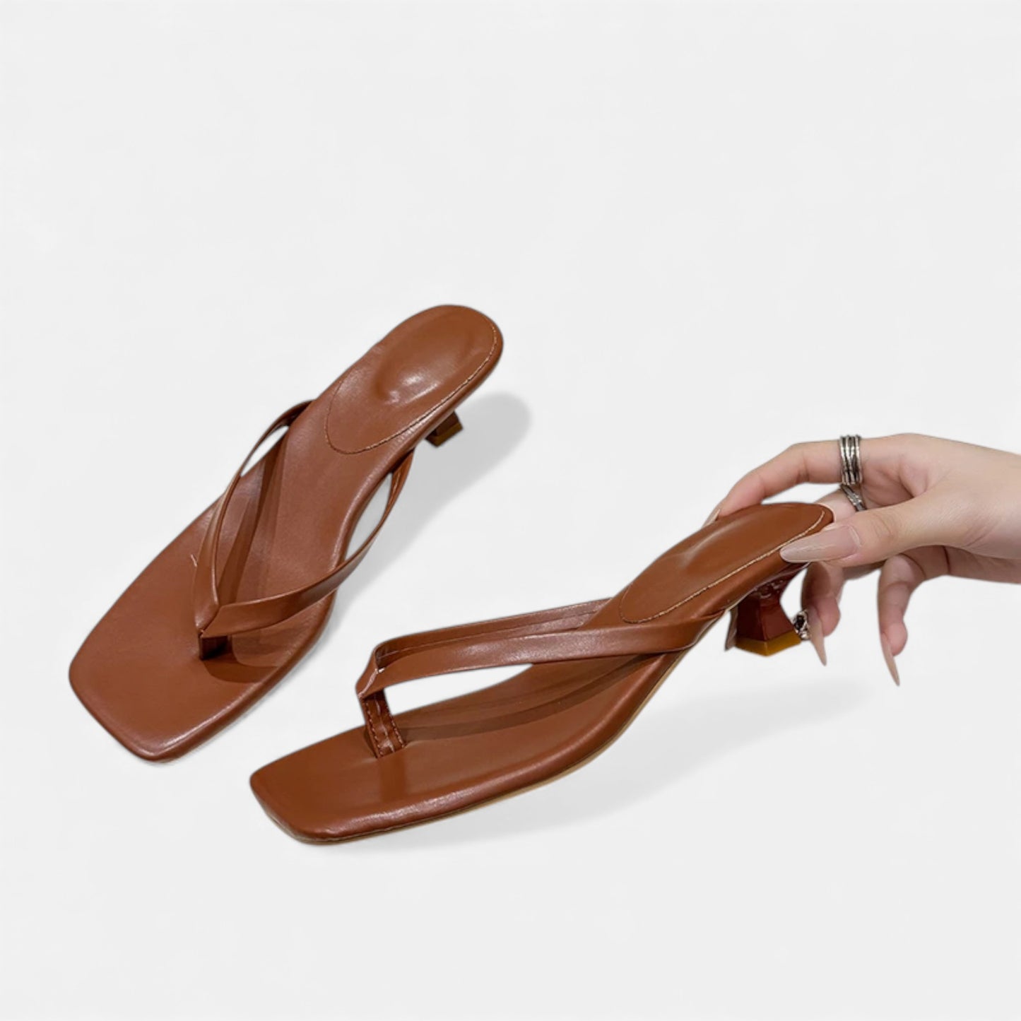 Morani | Women’s Leather Clip-Toe Slides