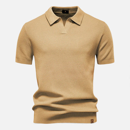 Morani | Men’s Wool Polo – Pineapple Heritage Print
