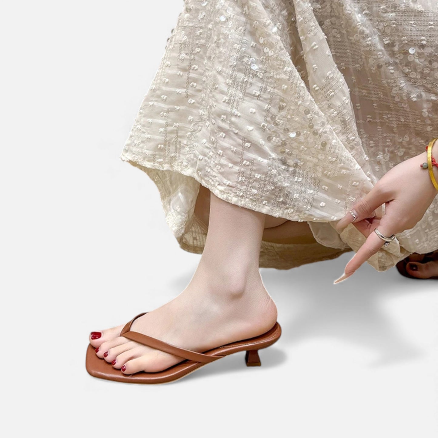 Morani | Women’s Leather Clip-Toe Slides