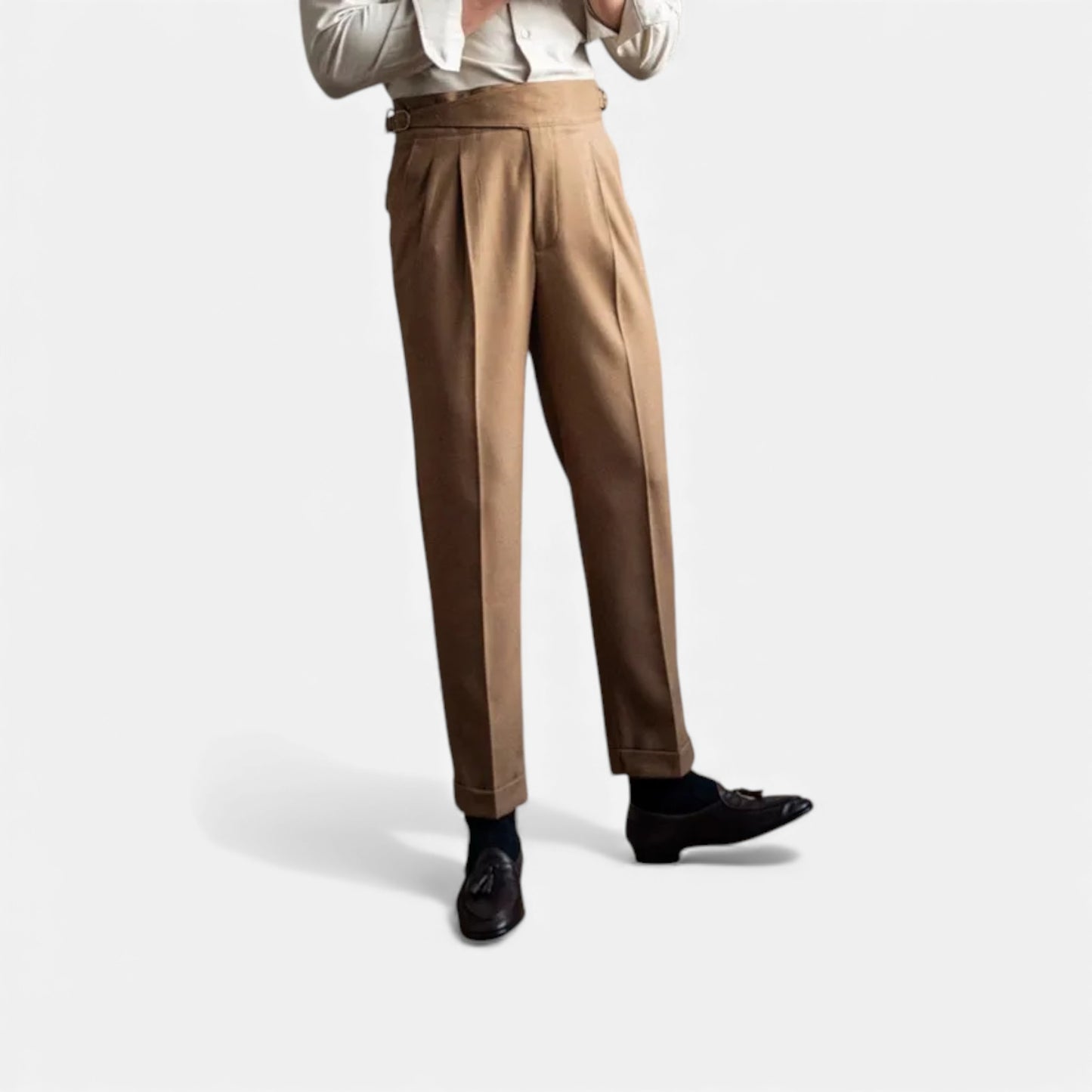 Morani | Women’s Straight‑Leg Wool Blend Trousers