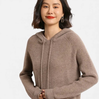 Morani | Women’s Hooded Cashmere‑Blend Pullover