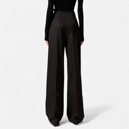 Morani | Women’s Draped Wide-Leg Trousers – Heritage Silhouette
