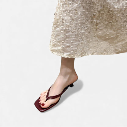 Morani | Women’s Leather Clip-Toe Slides