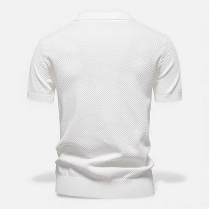 Morani | Men’s Wool Polo – Pineapple Heritage Print