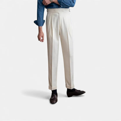 Morani | Women’s Straight‑Leg Wool Blend Trousers