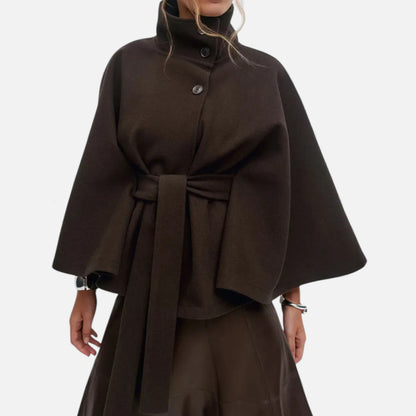 Morani | Women’s Batwing-Sleeve Wool-Touch Trench