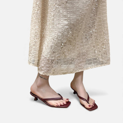 Morani | Women’s Leather Clip-Toe Slides