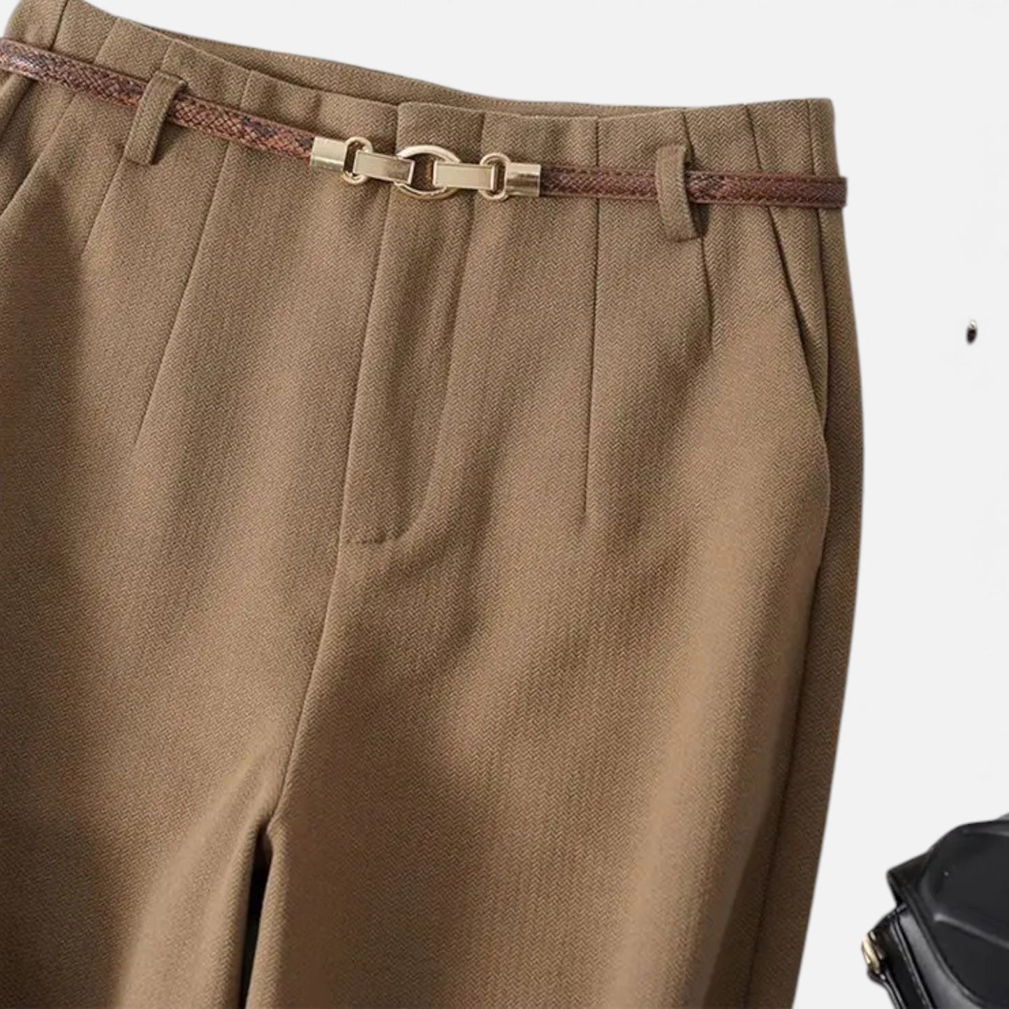 Morani | Women’s Wool Wide-Leg Trousers